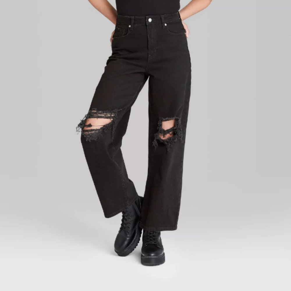 Wild Fable Black Straight Leg Jeans
